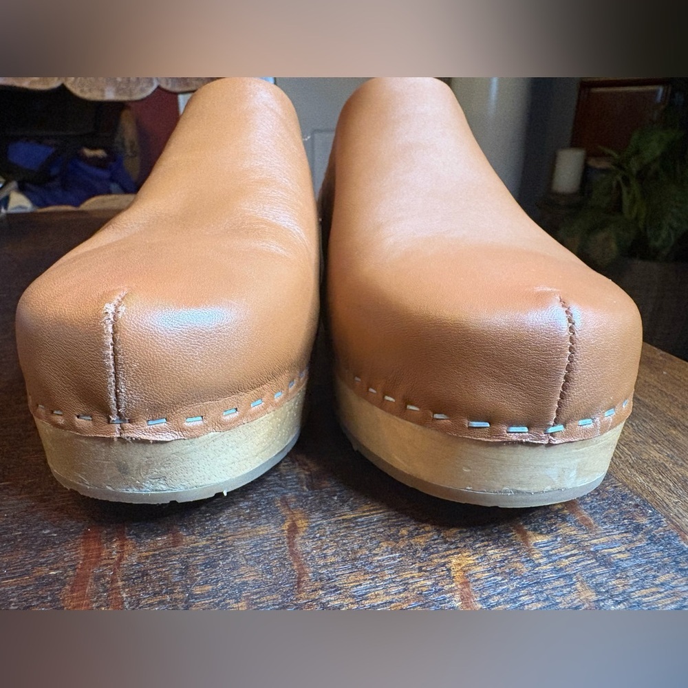 Charlotte Stone Luggage Marlo Clogs - Size 12 - Picture 3 of 14